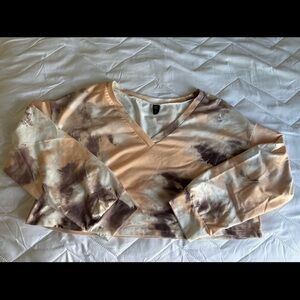 SHEIN | Tie-Dye Cropped Long Sleeve